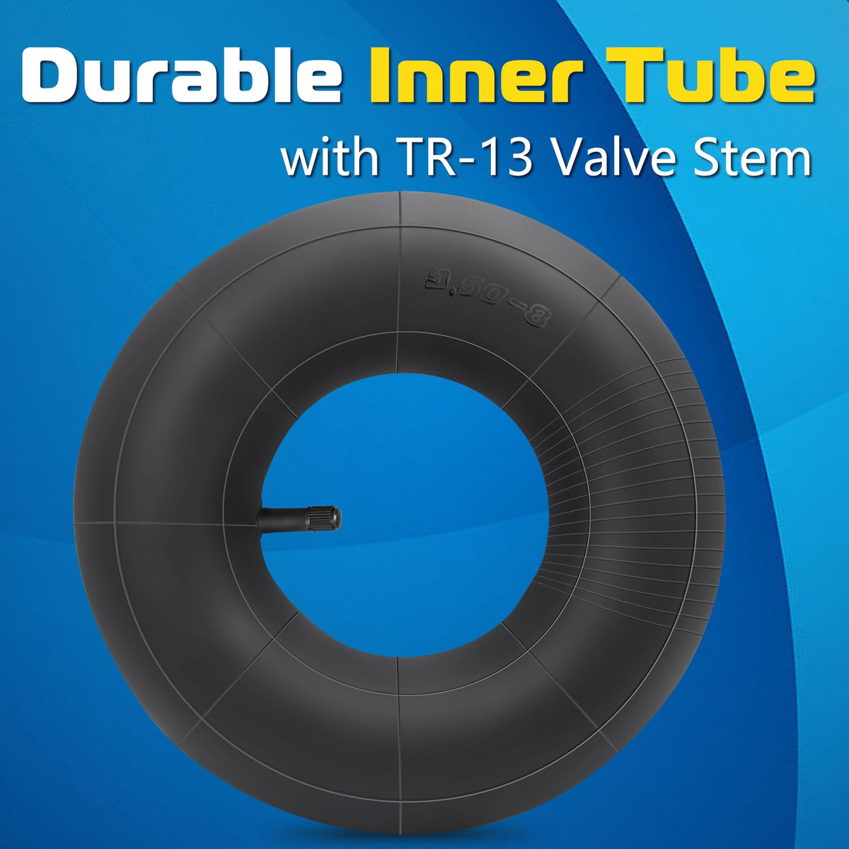 SIMEIQI 100% natural rubber tube absorbs impacts on uneven terrain.