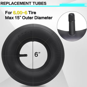 SIMEIQI inner tube in use on a garden tractor during yard work.