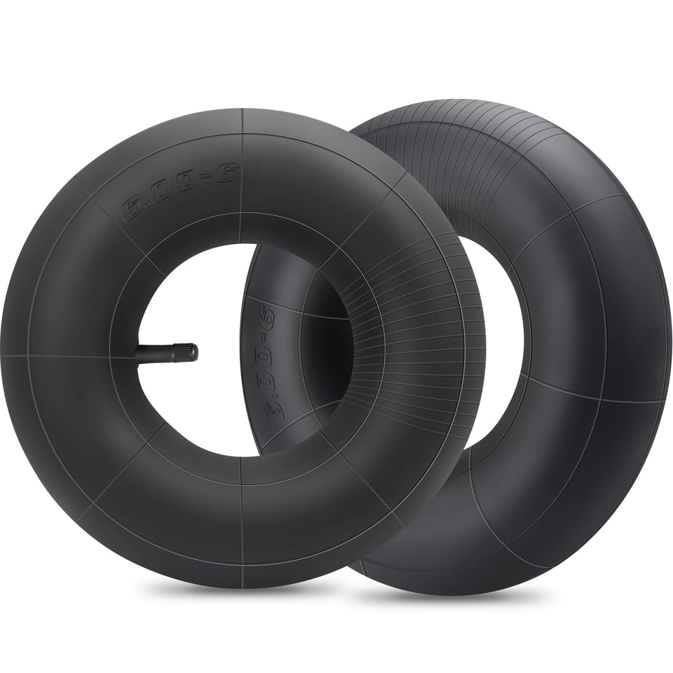 SIMEIQI inner tube with straight TR-13 valve closeup for 15x6-6 tires.