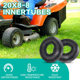 SIMEIQI 20x10-8 inner tube in heavy-duty natural rubber for durability.