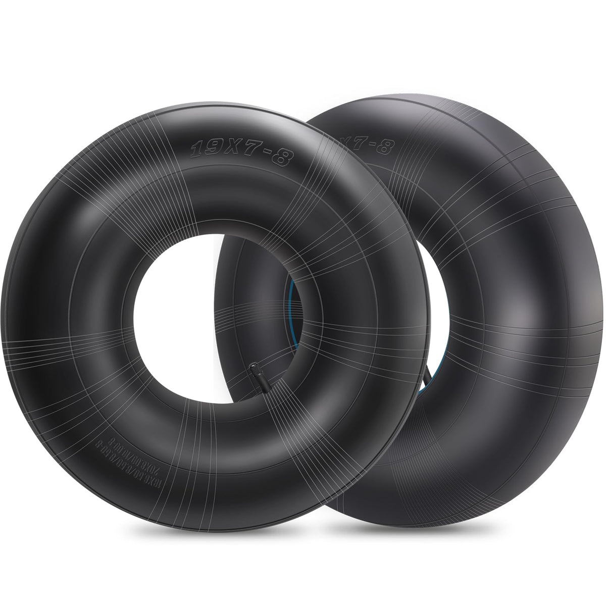 SIMEIQI 20x8-8 lawn mower tube with TR13 valve for quick inflation.