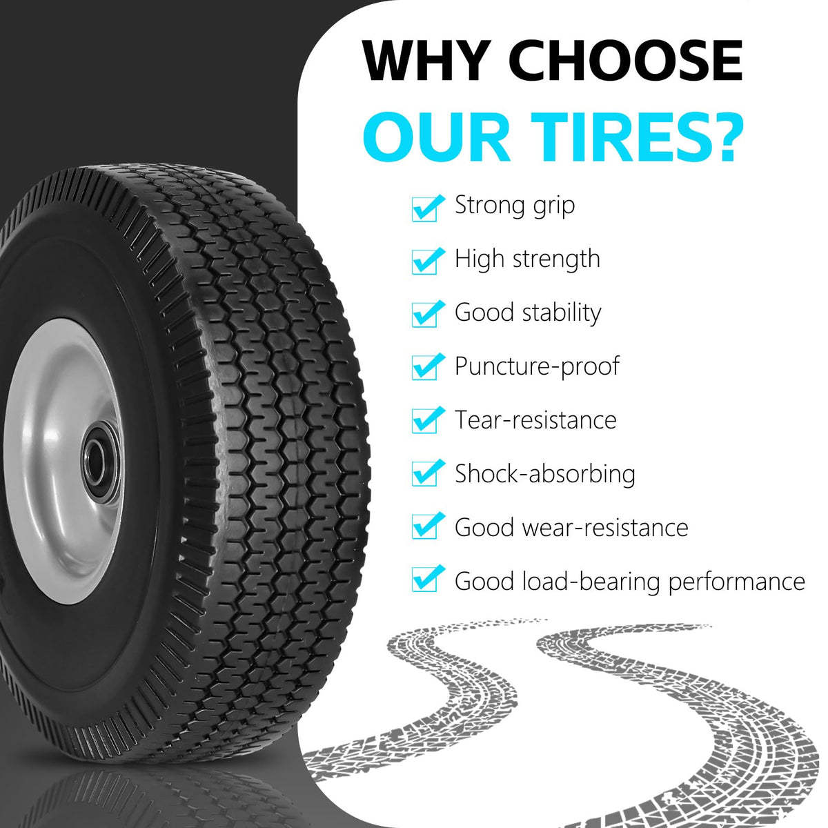 SIMEIQI anti-slip tread provides secure grip on rough surfaces