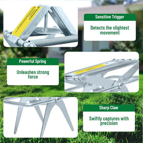 Simfelice safe operation mole trap for easy outdoor setup.