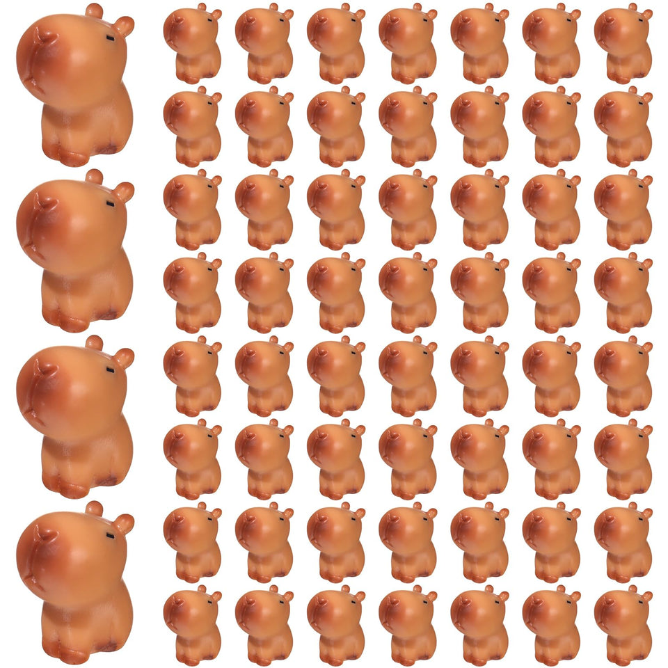 Simgoing capybara figurines collection closeup for tabletop decor