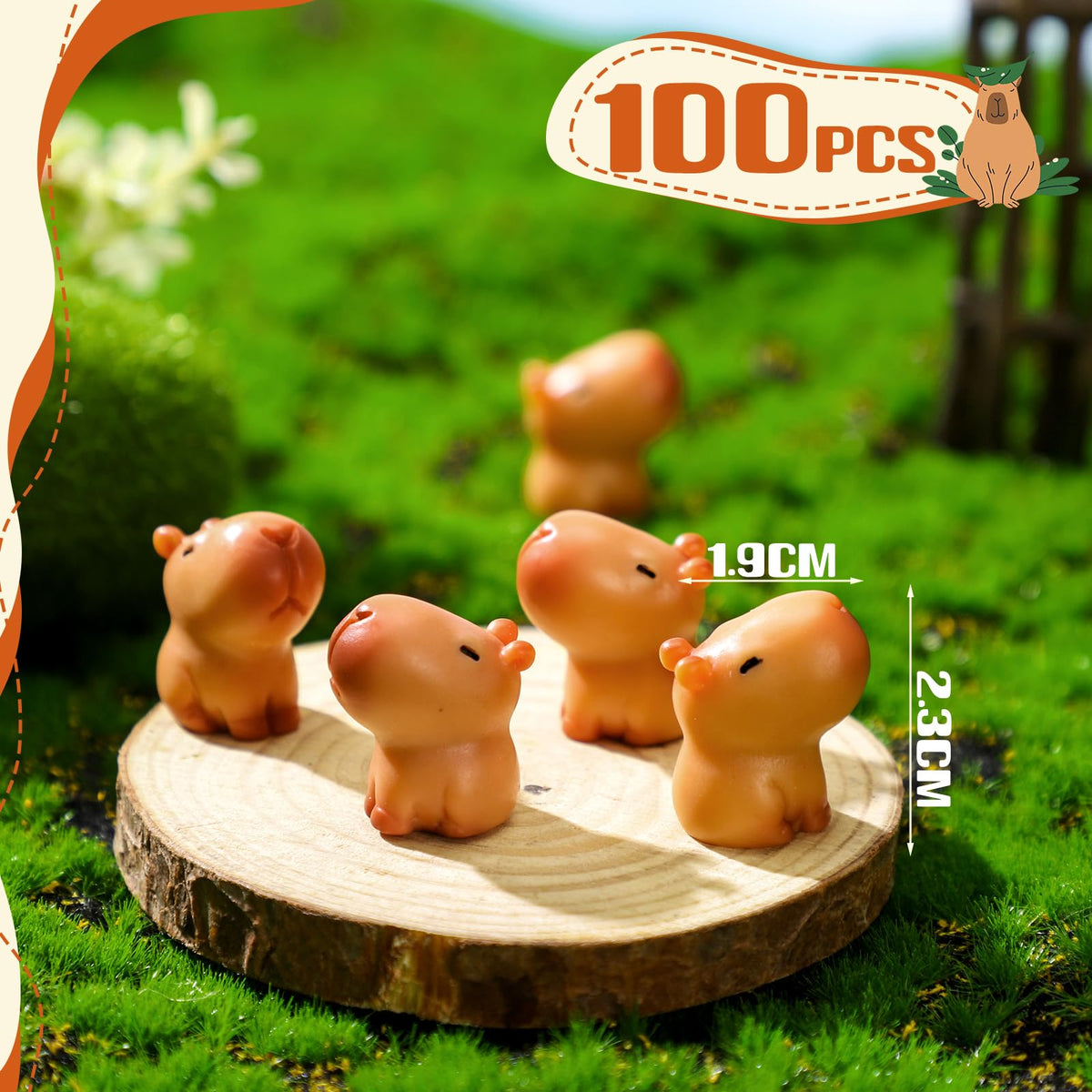 Simgoing mini capybara topper detail for cake decoration