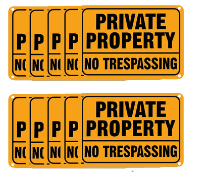 Simidobook no trespassing sign on outdoor fence deters unauthorized entry