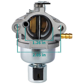 SIMPERAC 20-853-33-S carburetor side view shows mounting interface for Kohler Courage engines.