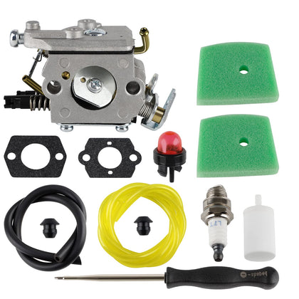 SIMPERAC 223L carburetor installed in Husqvarna setup for reliable starting