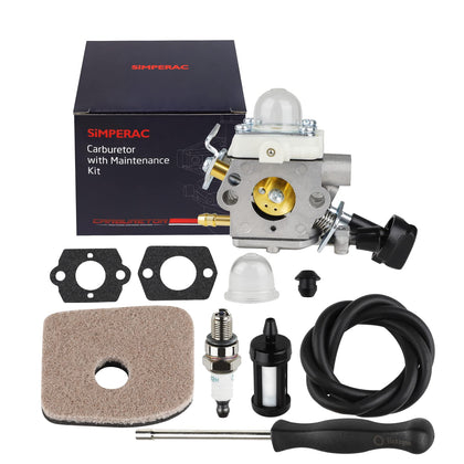 SIMPERAC BG56 carburetor front view for reliable leaf blower replacement