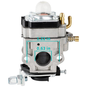 SIMPERAC carburetor for Earthquake E43 improves power delivery and idling