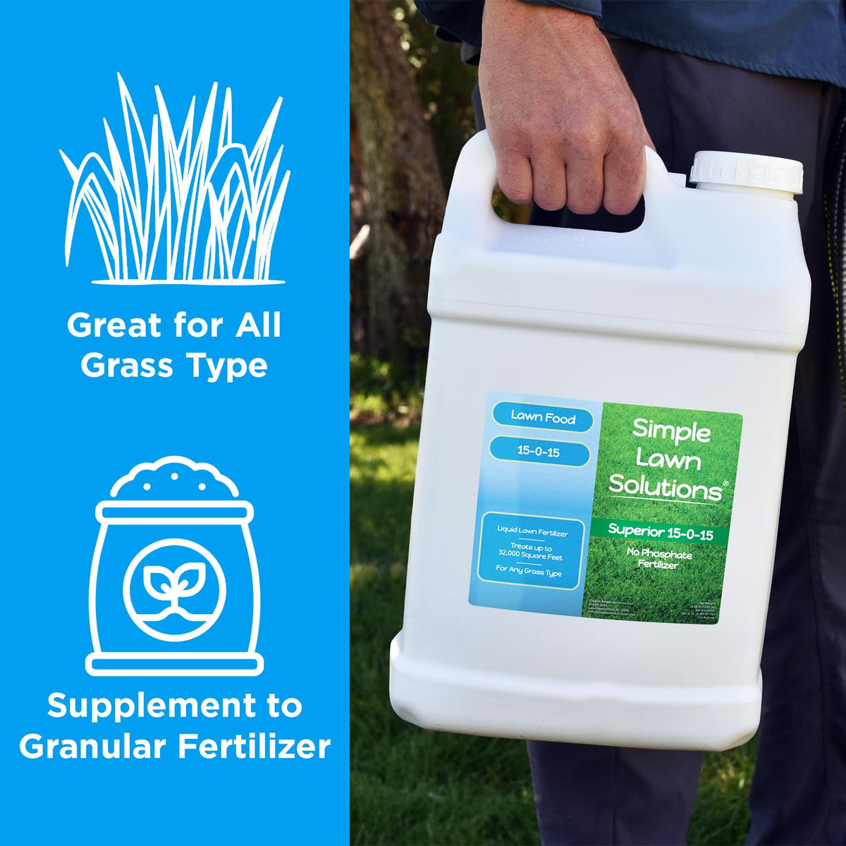 Seasonal lawn care supported by Simple Lawn Solutions for spring, summer, and fall.