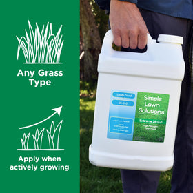 All grass types supported by Simple Lawn Solutions 28-0-0 formula