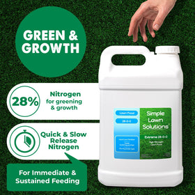 High nitrogen application from Simple Lawn Solutions boosts lawn vigor quickly