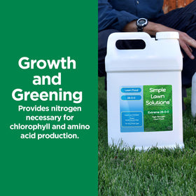 Lawn green-up on all grass types with Simple Lawn Solutions application