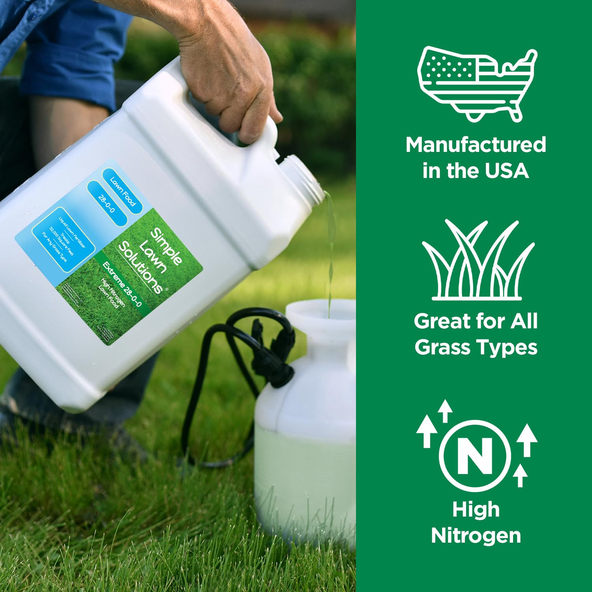 Made in the USA, Simple Lawn Solutions delivers trusted turf care