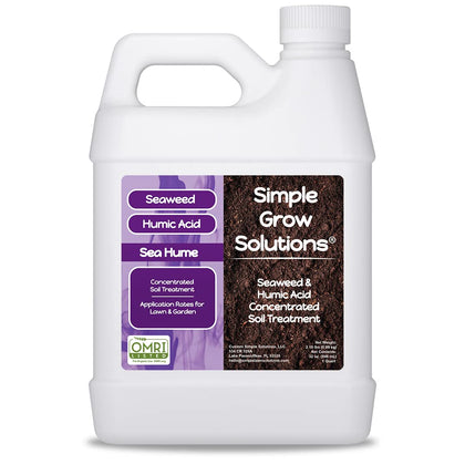 Simple Lawn Solutions Sea Hume bottle label helps support lawn nutrient uptake.