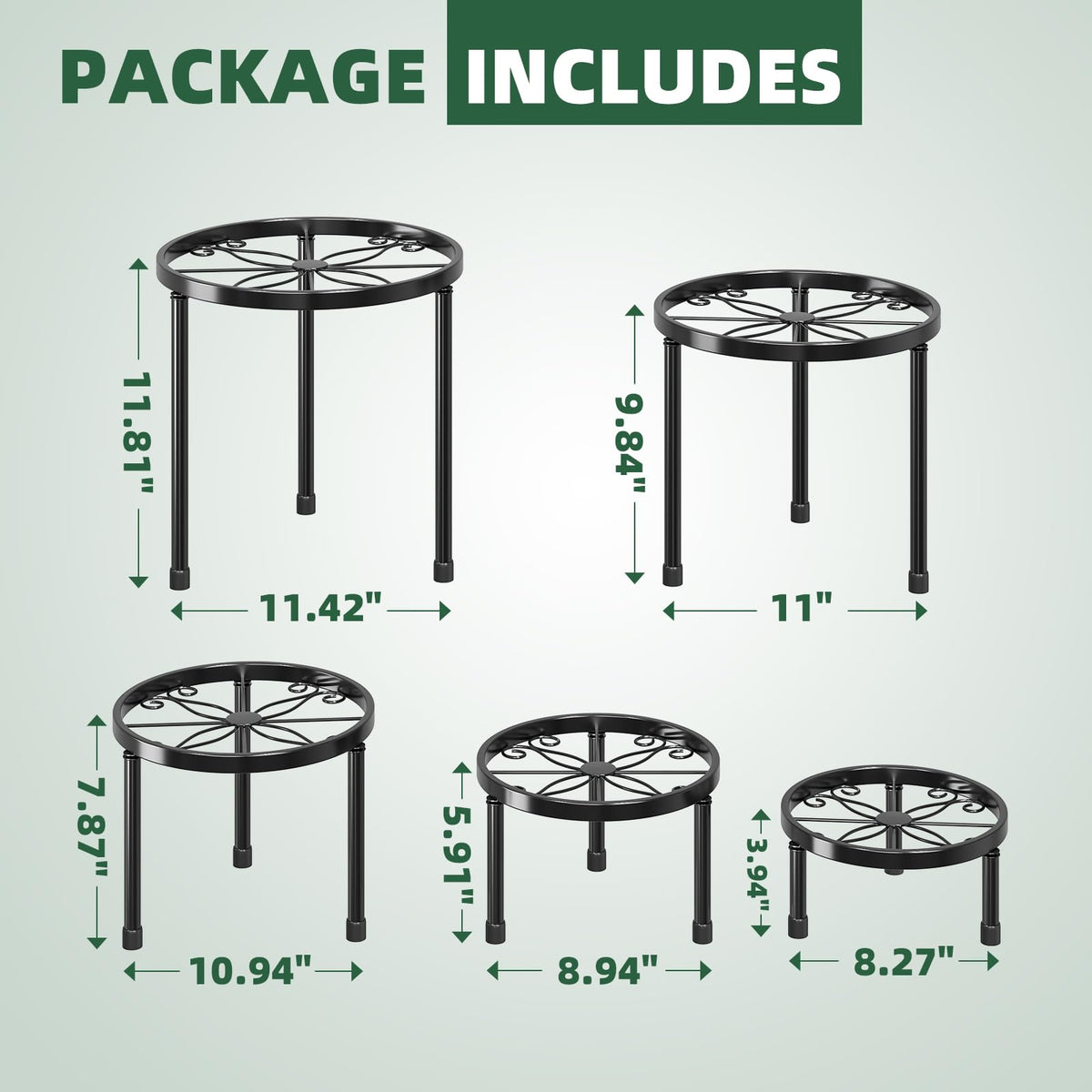 Simple Trending multi-height plant stand with layered design enhances light exposure