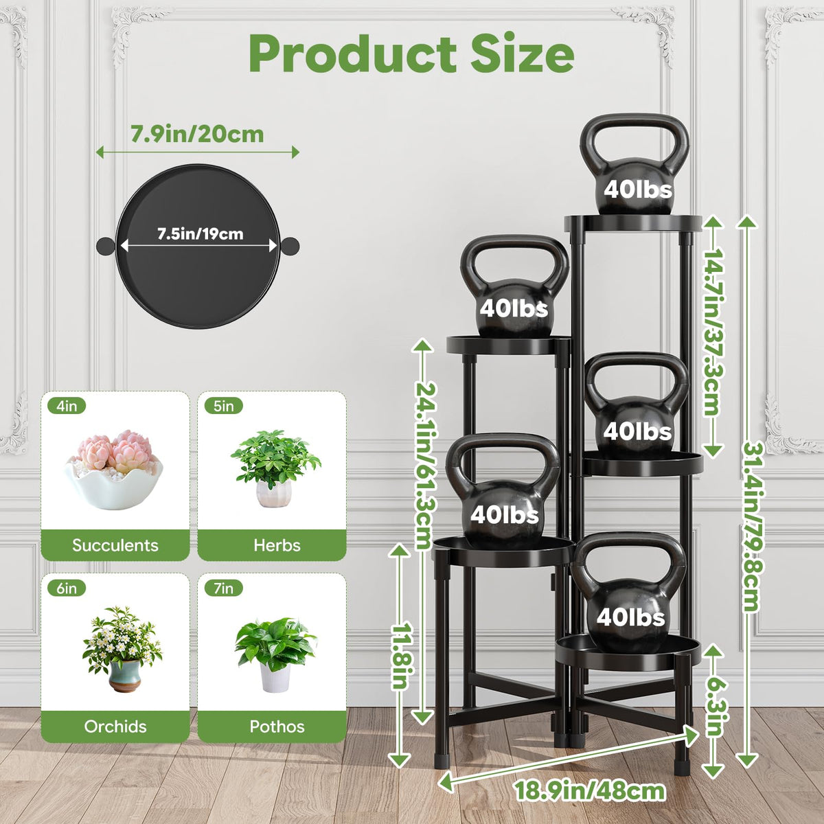 Simple Trending plant stand indoors in corner display saves space and highlights greenery