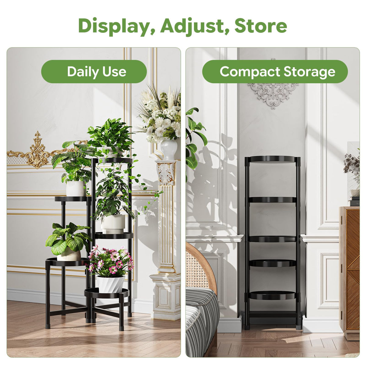 Simple Trending plant stand assembly view highlighting quick setup