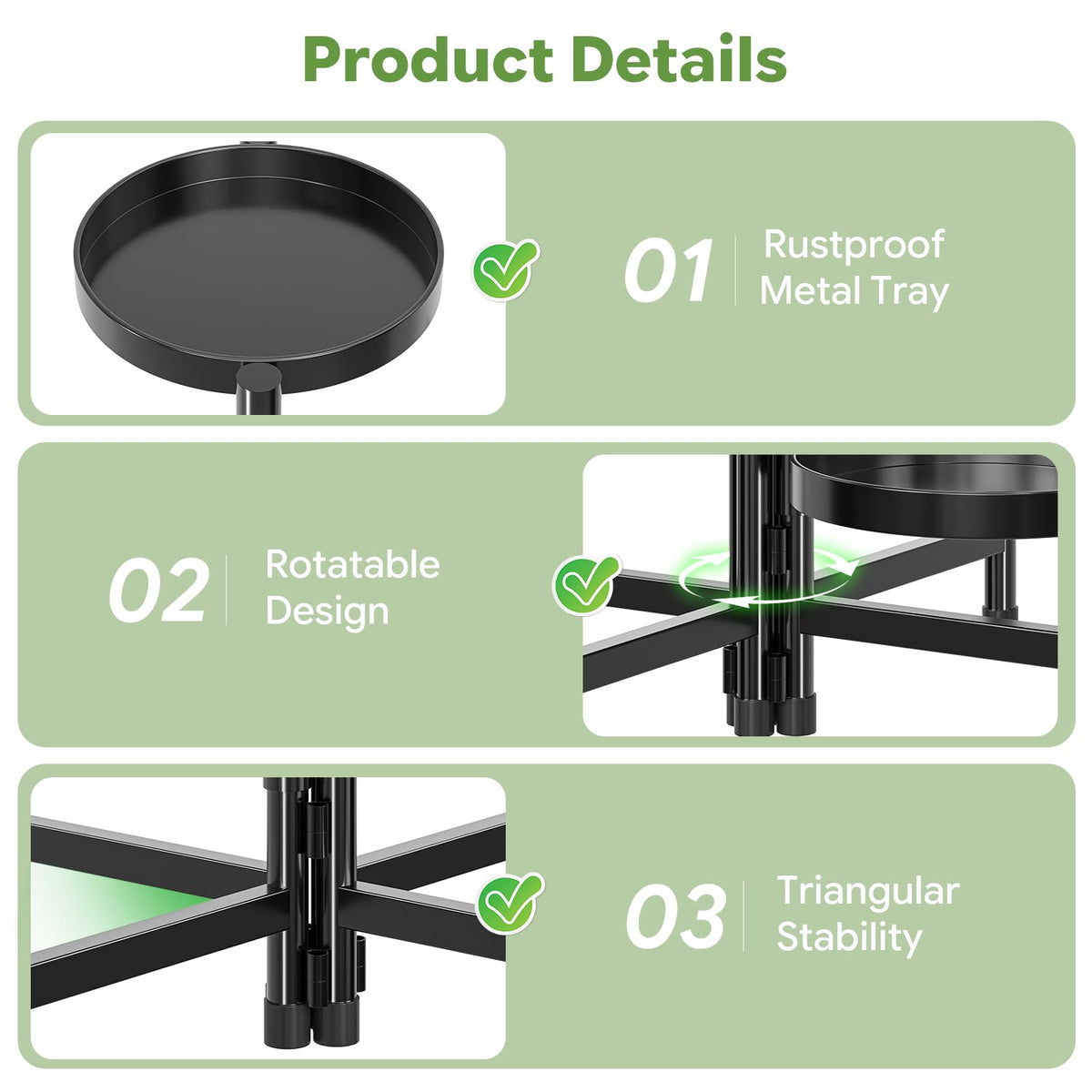 Simple Trending plant stand on patio demonstrates outdoor durability and style