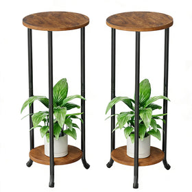 Simple Trending plant stand two-piece assembly displaying indoor plants in style