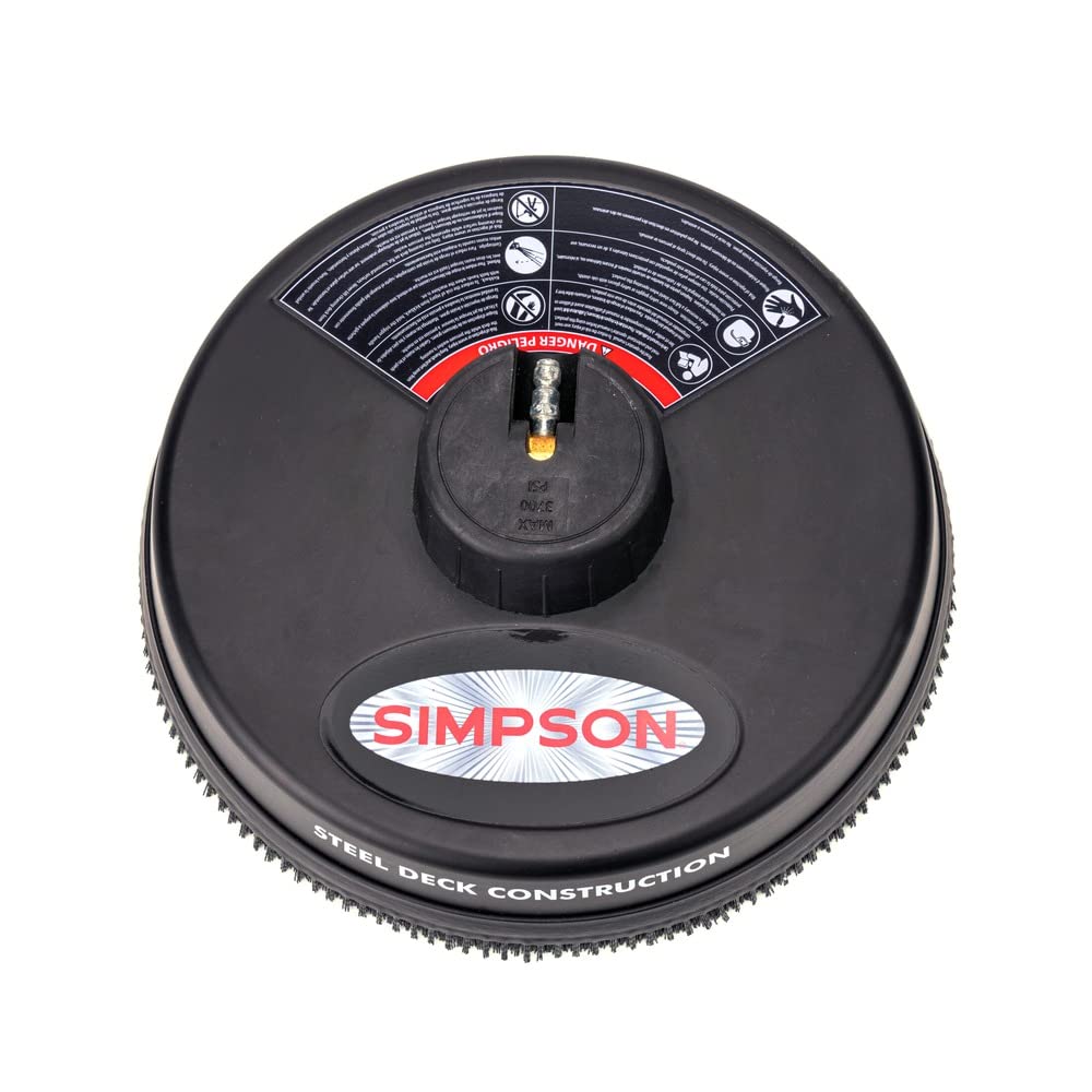 SIMPSON 80165 surface cleaner in action on a large driveway for faster coverage