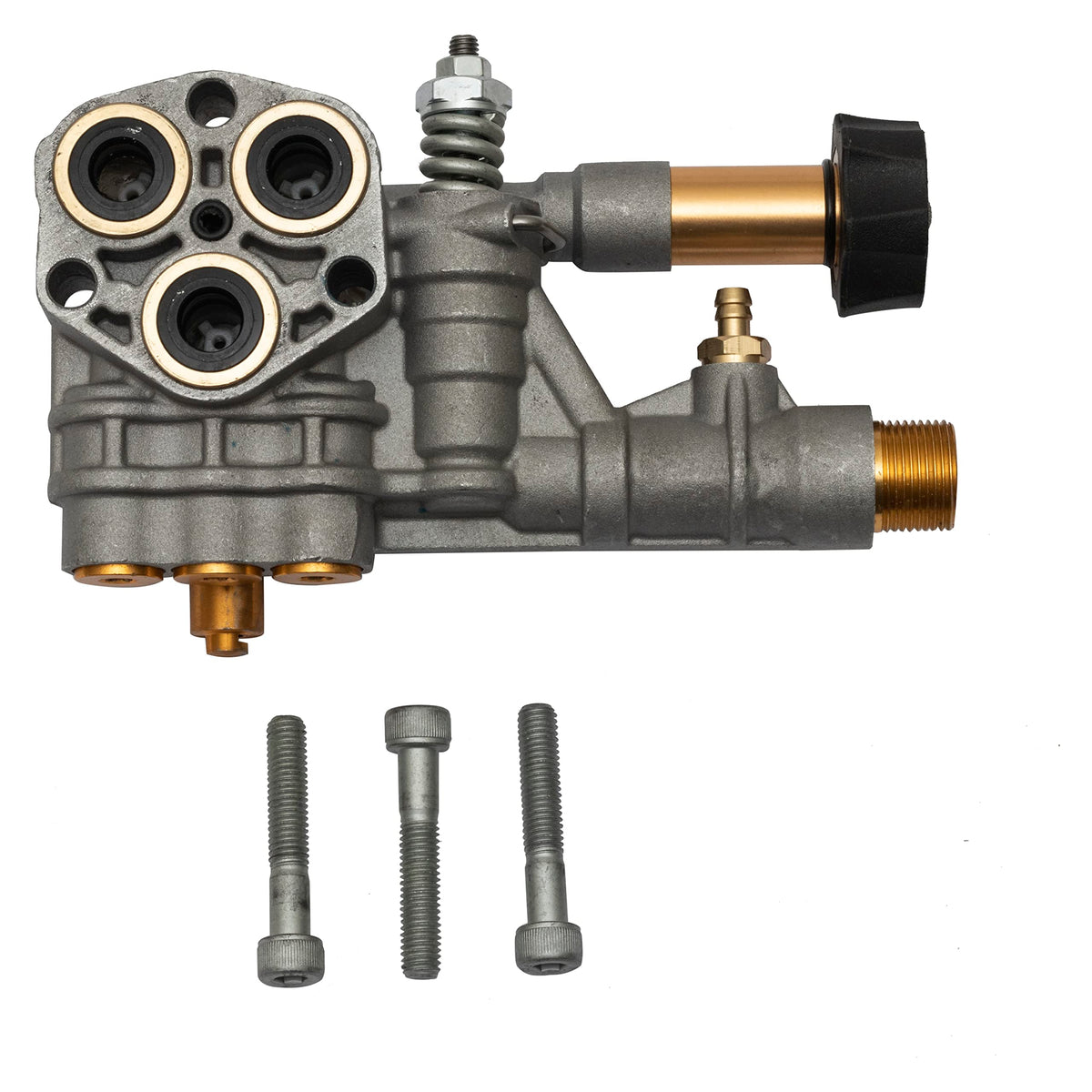 Easy-to-follow kit with valves, seals, and hardware for repair.