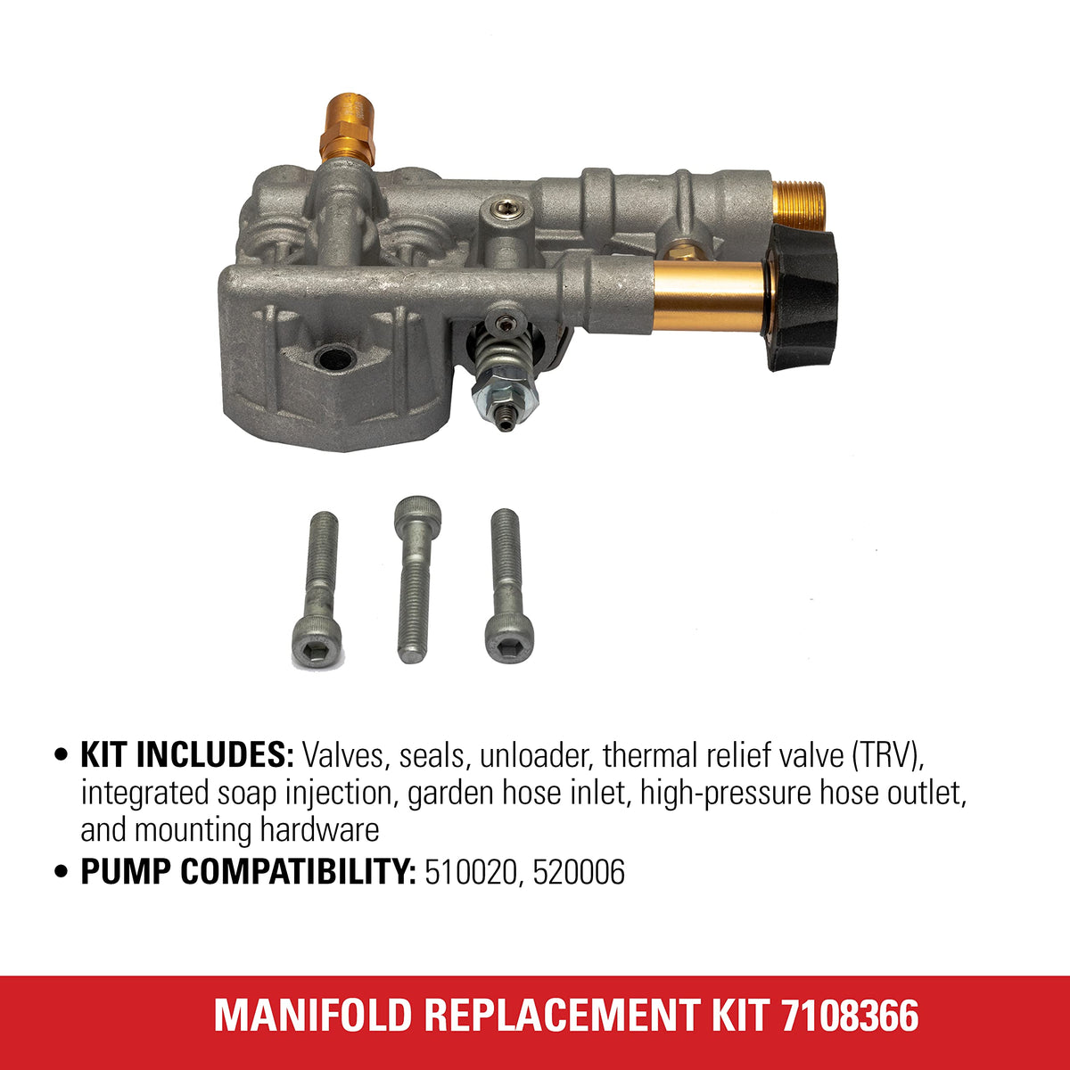 3/4 inch garden hose low-pressure inlet with M22 outlet for versatile hookups.