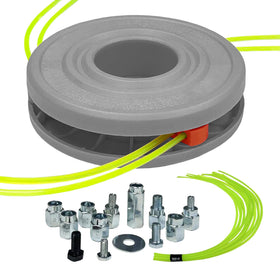 SIMUSI H011 weed eater head with easy-load feature for fast string changes.