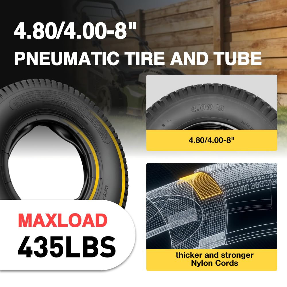 Sinadylon turf-tread tire offers even pressure to protect lawn surfaces