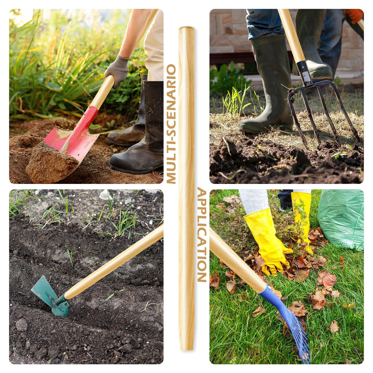 SINBDLAI durable ash wood withstands frequent outdoor use and tasks.