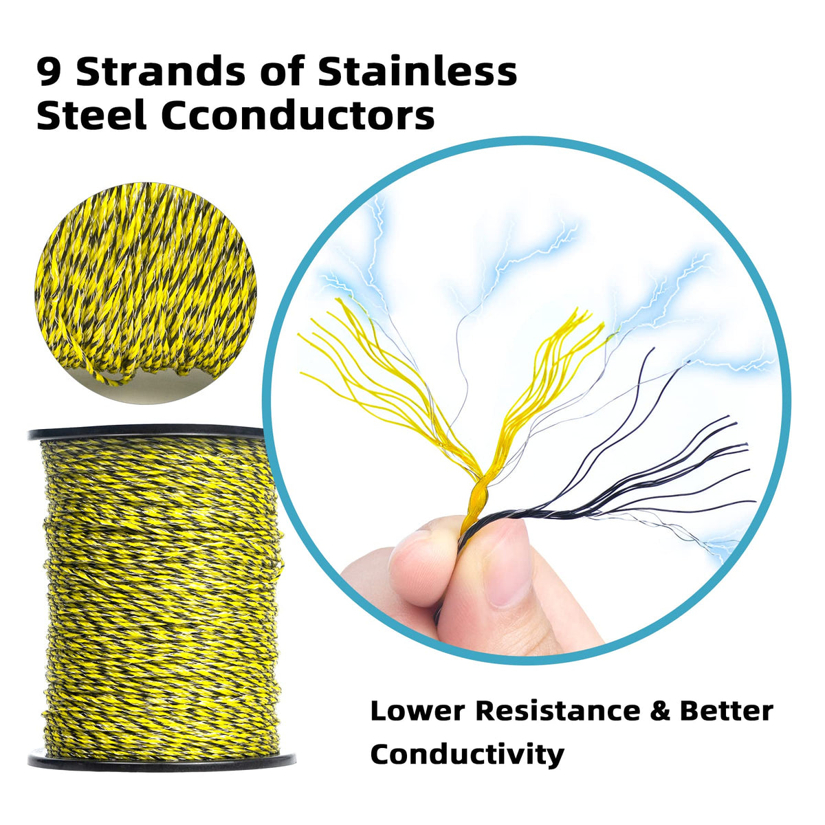 SINBDLAI nine-strands stainless steel conductors for reliable conductivity