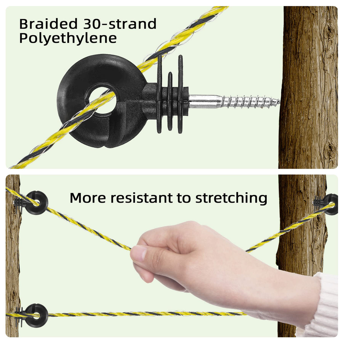SINBDLAI braided poly wire with UV stabilization for durability