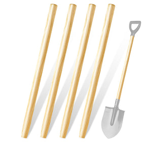 SINBDLAI wooden shovel handle 47-inch ash wood for sturdy garden tasks.