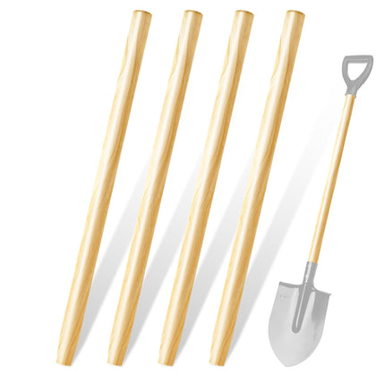 SINBDLAI wooden shovel handle 47-inch ash wood for sturdy garden tasks.