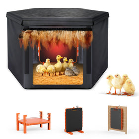 Sindarhor chick brooder heat plate keeps newborn chicks warm without bright bulbs.