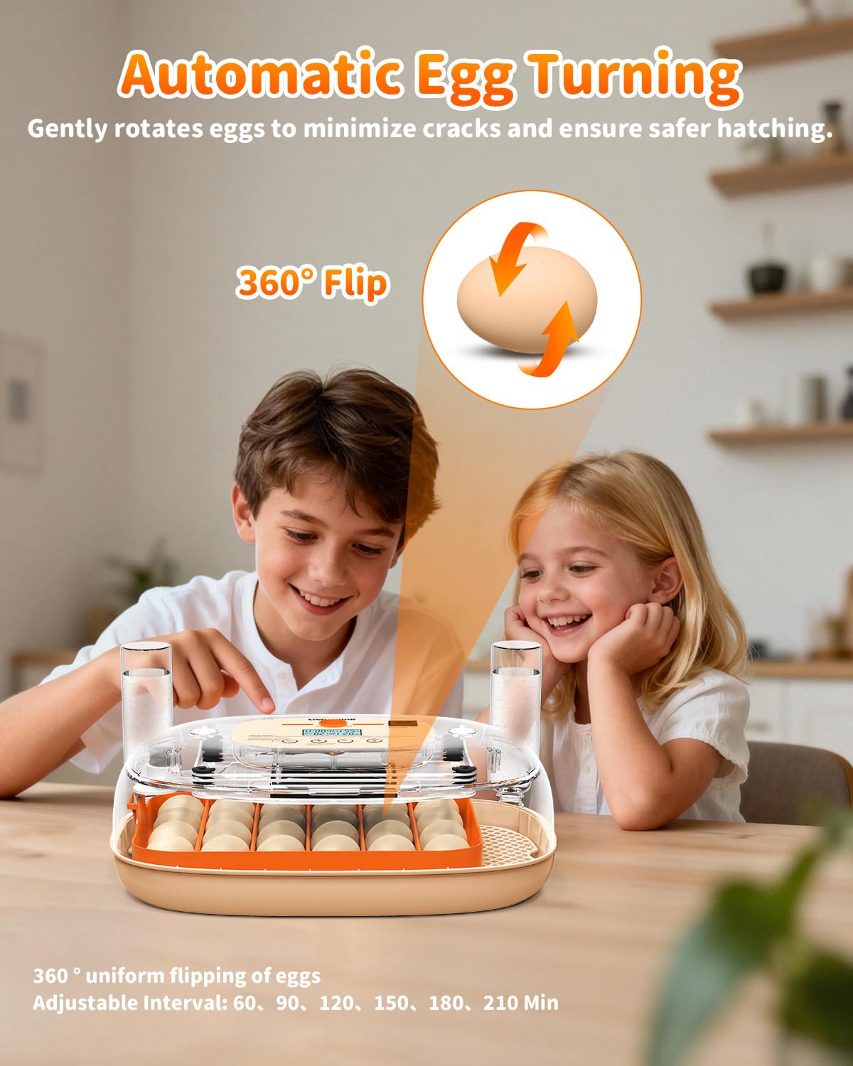 Sindarhor egg incubator digital controls display temperature and humidity