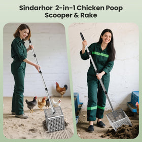 Ergonomic grip Sindarhor reduces back strain during cleaning.