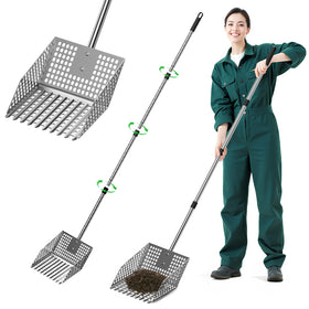 Sindarhor long-handle scoop and rake for easier coop cleaning.