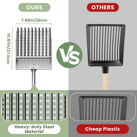 Stainless steel build lasting durability for coop maintenance.