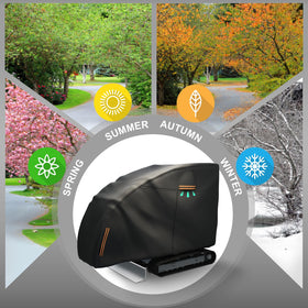Singdur weather protection cover guards against wind and rain.