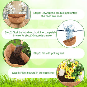 Singhoow eco-friendly coco liner enhances garden décor and root protection.