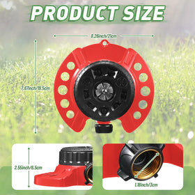 Singhoow heavy-duty metal base prevents tipping during watering.
