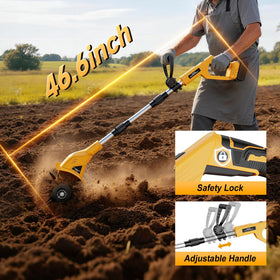 SINGTIP 9.3-inch tilling width for wider beds