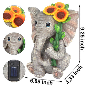 Sinhra indoor window-sill decor elephant sunflower brightens entryways.