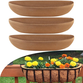 Sinimaka Coco Liners for 30-inch troughs improve airflow and drainage.