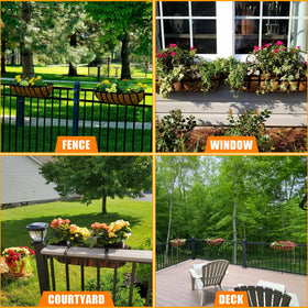 Sinimaka Coco Liners add rustic charm to garden and outdoor spaces.