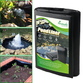 Sinimaka pond liner 16x20 ft showcases HDPE durability for outdoor ponds.