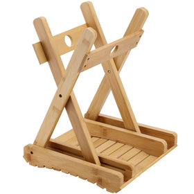 SINJEUN adult ergonomic bamboo seat supports everyday seating at 12 inches