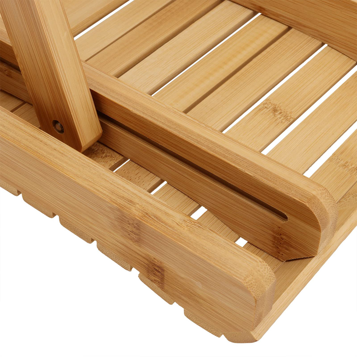 SINJEUN folding design portable bathroom seat saves space in tight bathrooms